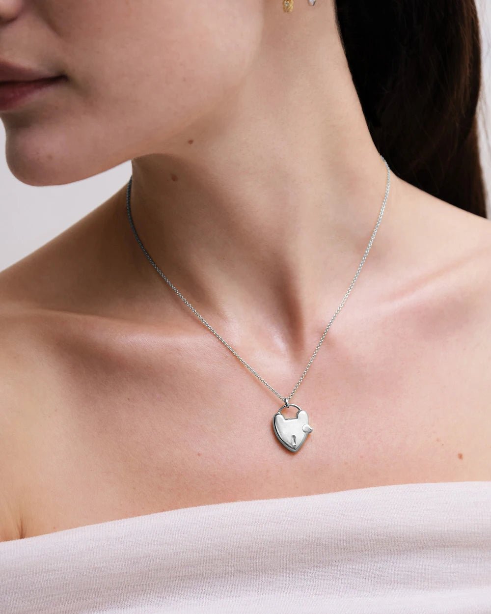 Astley Clarke Gold Vermeil Padlock Heart Locket Necklace - MococoAstley Clarke57000YNONOSNecklace