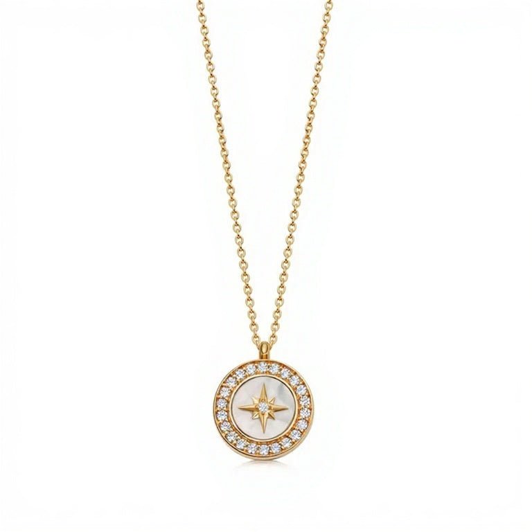 Astley Clarke Gold Vermeil Polaris Malachite Locket Necklace - MococoAstley Clarke50035YWTNOSNecklaces