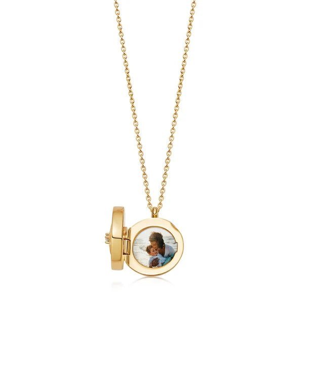 Astley Clarke Gold Vermeil Polaris Malachite Locket Necklace - MococoAstley Clarke50035YWTNOSNecklaces
