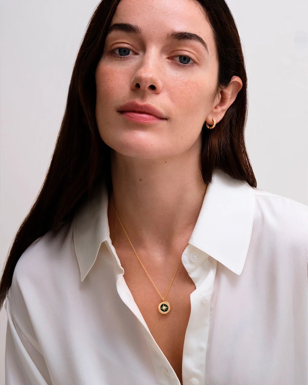 Astley Clarke Gold Vermeil Polaris Malachite Locket Necklace - MococoAstley Clarke50035YWTNOSNecklaces
