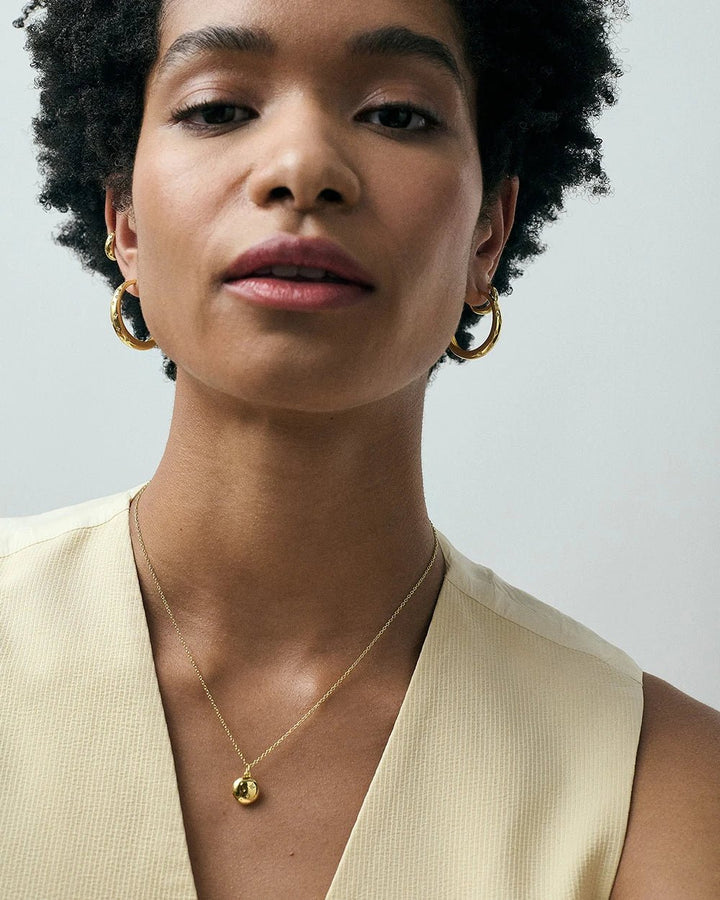 Astley Clarke Mini Star Locket Necklace - Personalized Sterling Silver or Gold Vermeil - MococoAstley Clarke60200SNONOSNecklace