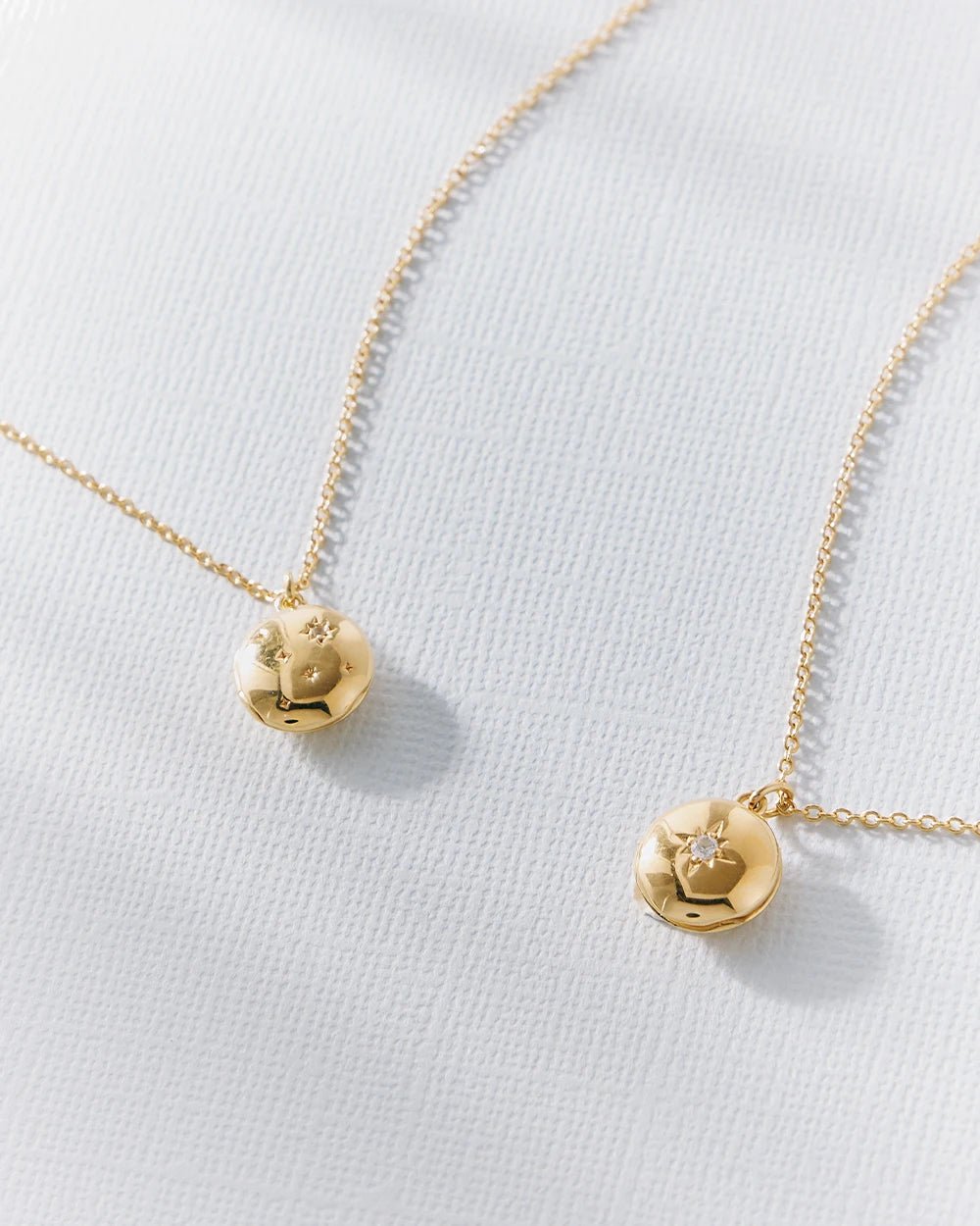 Astley Clarke Mini Star Locket Necklace - Personalized Sterling Silver or Gold Vermeil - MococoAstley Clarke60200SNONOSNecklace