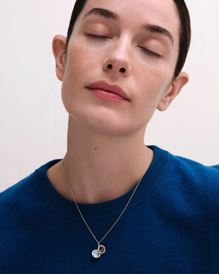 Astley Clarke Mini Star Locket Necklace - Personalized Sterling Silver or Gold Vermeil - MococoAstley Clarke41025YNONOSNecklace