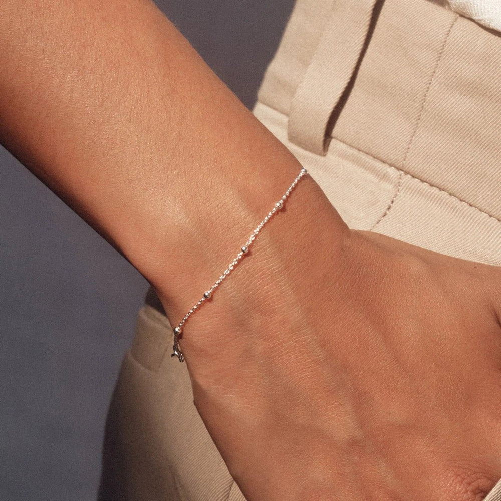 Astley Clarke Silver Aurora Bead-Detail Chain Bracelet - MococoAstley Clarke57035SNOBOSBracelets