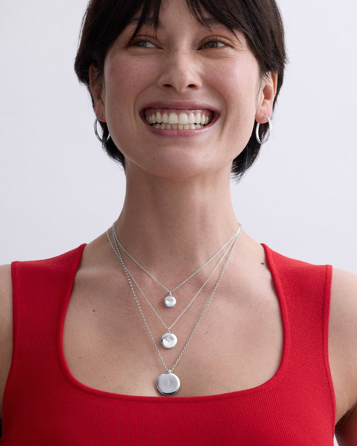 Astley Clarke Silver Biography Midi Locket Necklace - MococoAstley Clarke63080SNON