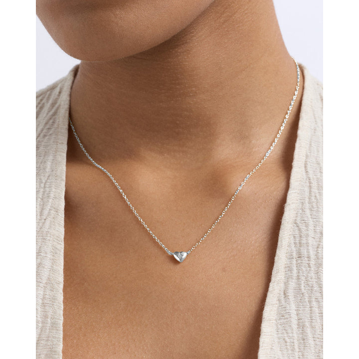 Astley Clarke Silver Biography Mini Heart Necklace image 1