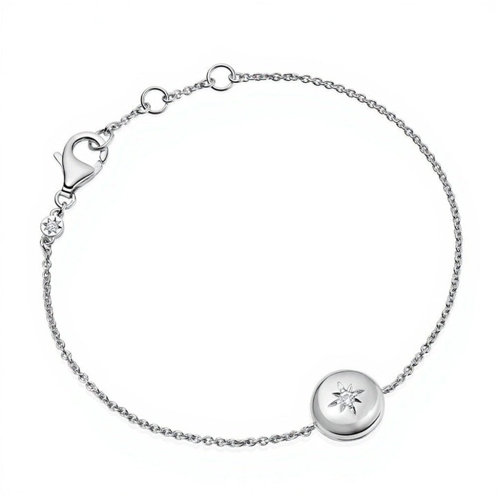 Astley Clarke Silver Mini Locket Bracelet with White Sapphire - MococoAstley Clarke52022SNOBOSBracelets
