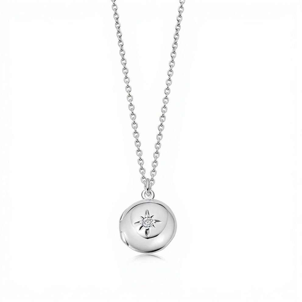 Astley Clarke Silver Mini Star Locket Necklace - MococoAstley Clarke41025SNONOSNecklaces