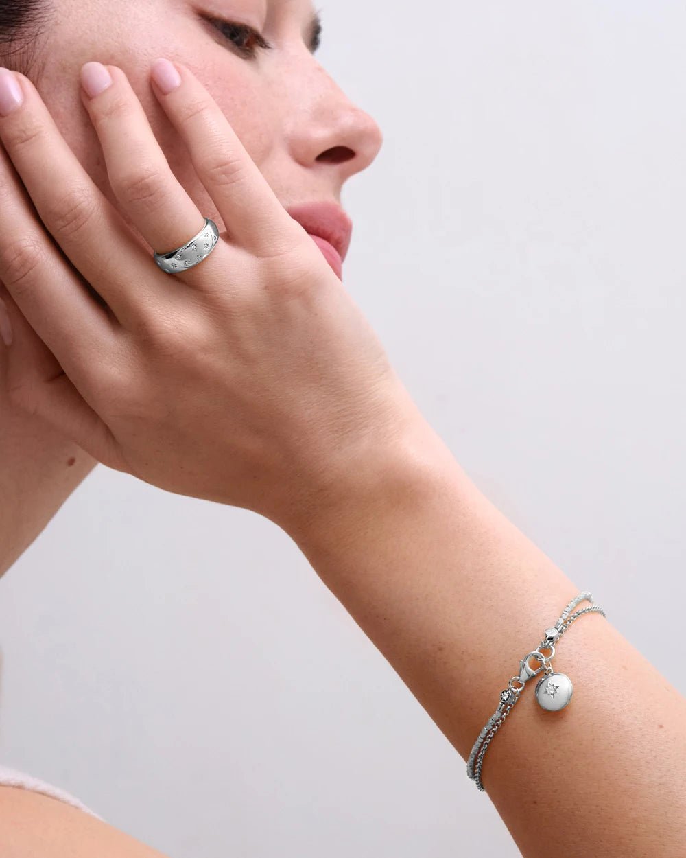 Astley Clarke Silver Star-Set Locket Bracelet - MococoAstley Clarke46035SNOBOSBracelets