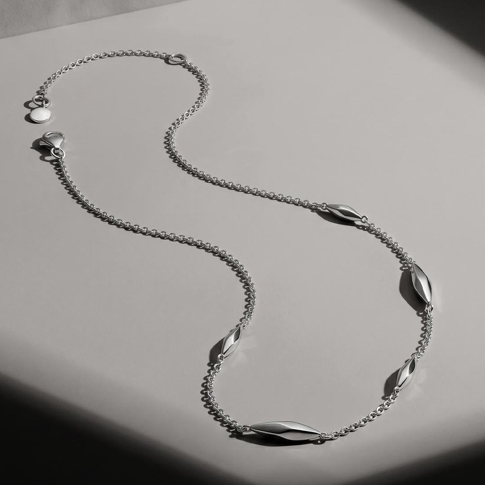 Kit Heath Glint Station Necklace Sterling Silver 45.7 cm