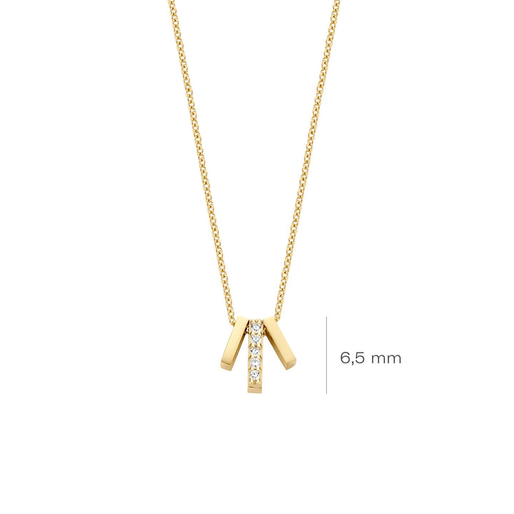 Blush 14ct Gold Zirconia Pendant Necklace - MococoBlush3122YZI8720053901773Necklaces