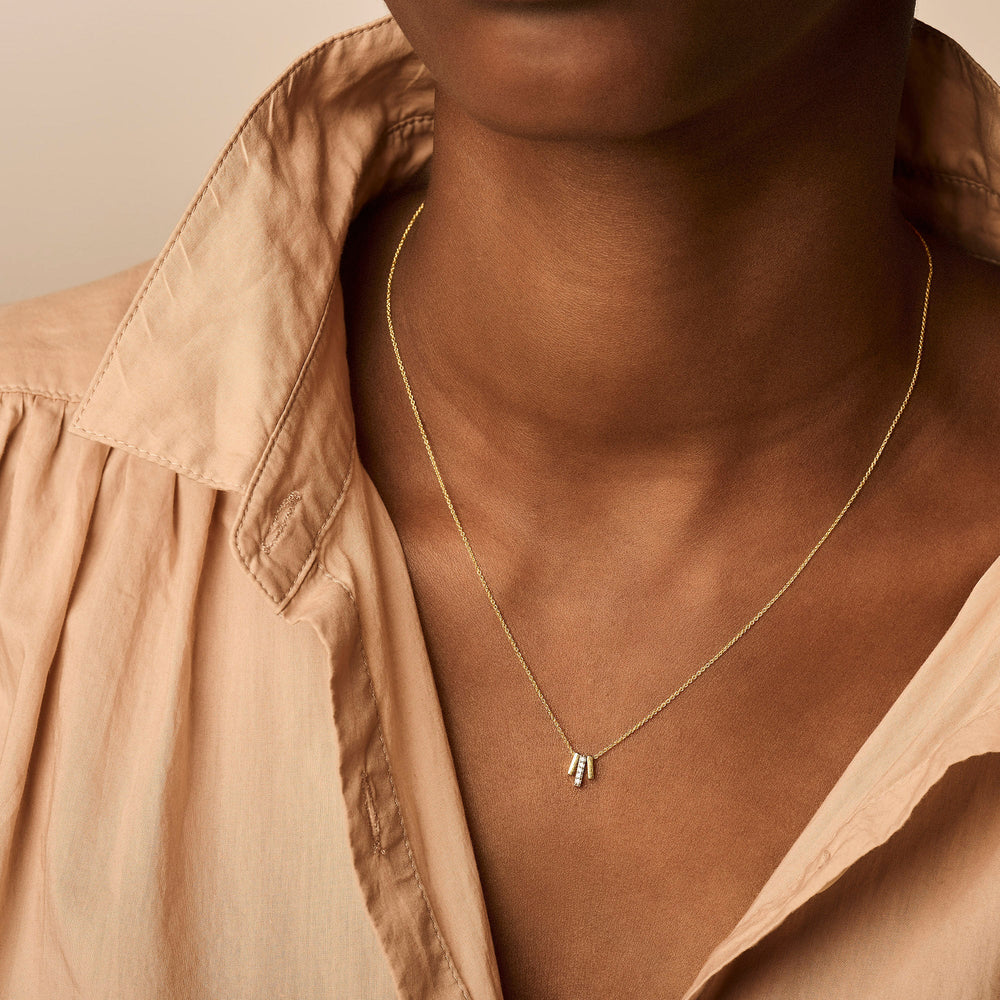Blush 14ct Gold Zirconia Pendant Necklace - MococoBlush3122YZI8720053901773Necklaces