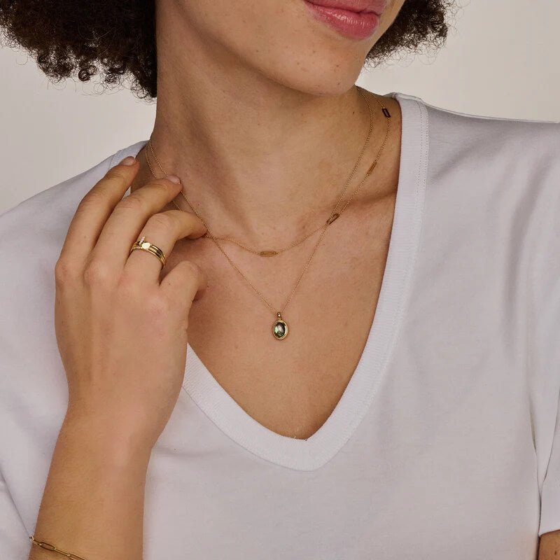 Blush 14ct Solid Gold Anchor Necklace - MococoBlush3046YGO/45Necklaces