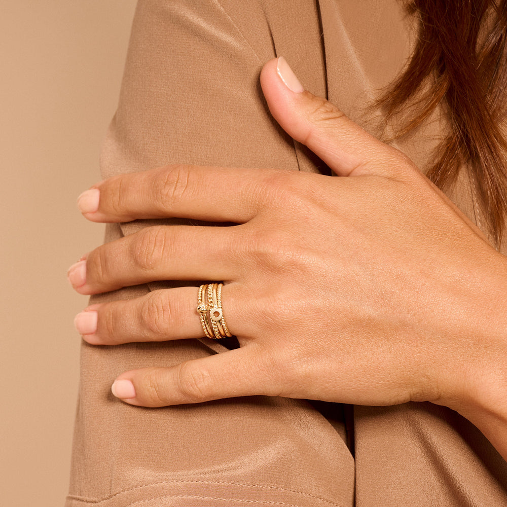 Blush 14ct Solid Gold Ball Ring - MococoBlush1195YGO/46/WEBRings