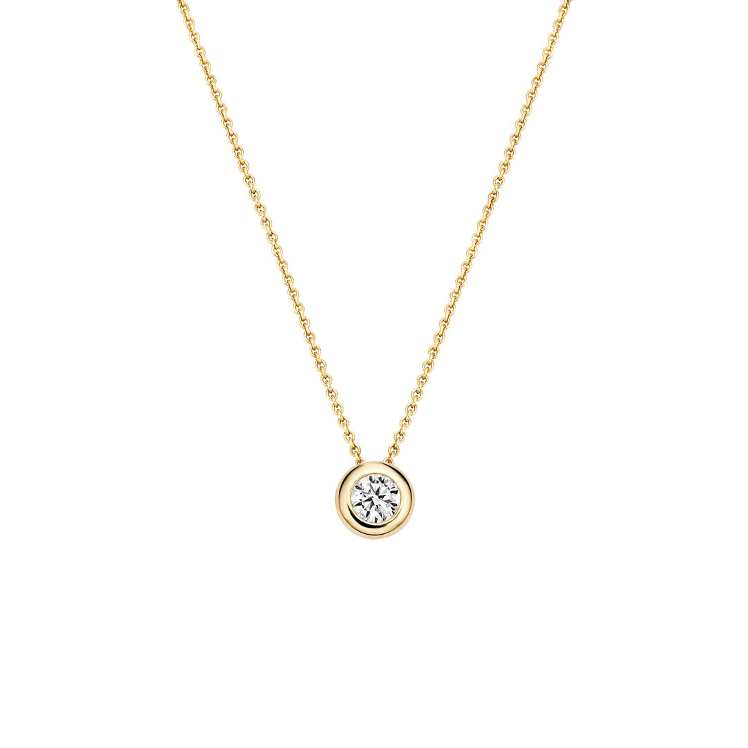 Blush 14ct Solid Gold Brilliant Cut Zirconia Necklace - MococoBlush3052YZI8717828185162Necklaces