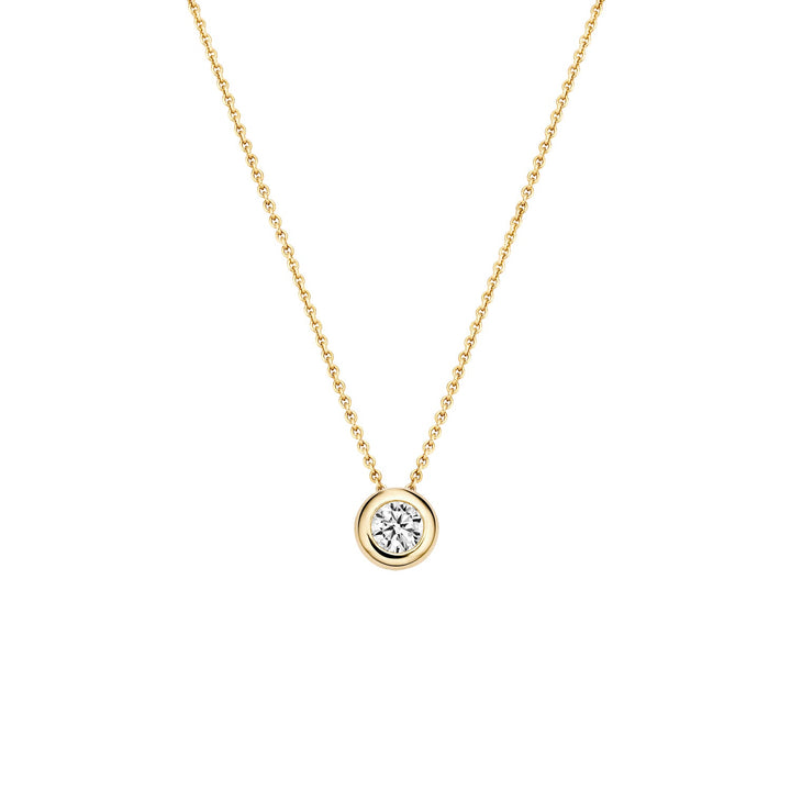 Blush 14ct Solid Gold Brilliant Cut Zirconia Necklace - MococoBlush3052YZI8717828185162Necklaces