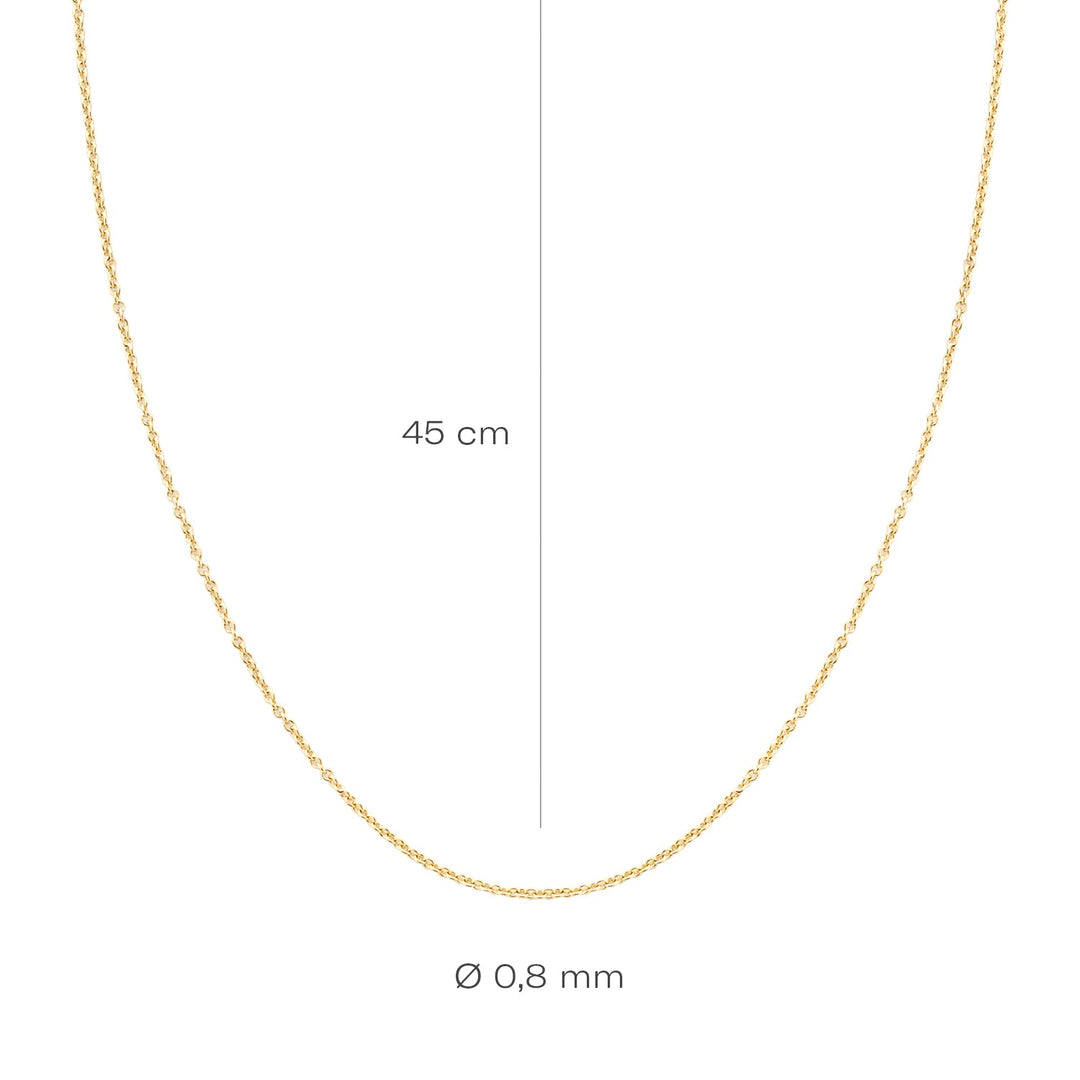 Blush 14ct Solid Gold Chain Necklace - MococoBlush3058YGO/458717828182741Necklaces
