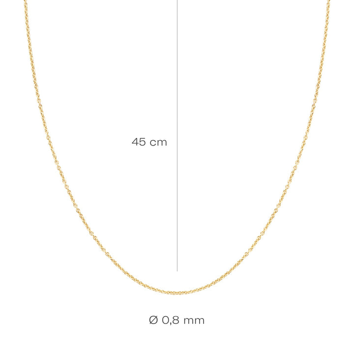 Blush 14ct Solid Gold Chain Necklace - MococoBlush3058YGO/458717828182741Necklaces