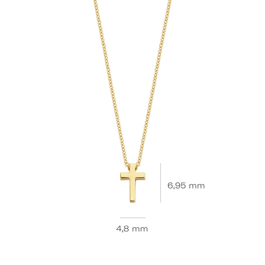 Blush 14ct Solid Gold Cross Pendant Necklace - MococoBlush3091YGO8720088127391Necklaces
