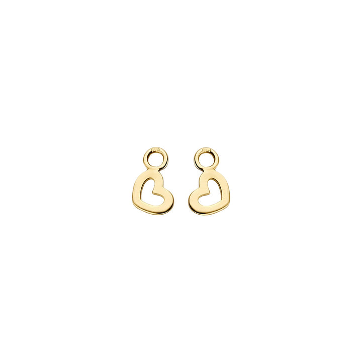Blush 14ct Solid Gold Heart Earring Charms - MococoBlush9057YGO8720088127896Earrings