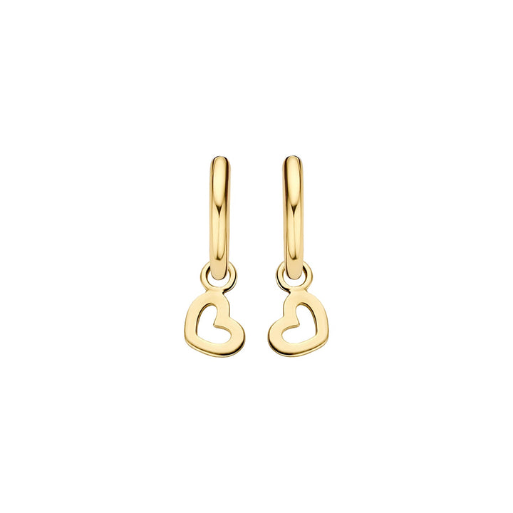 Blush 14ct Solid Gold Heart Earring Charms - MococoBlush9057YGO8720088127896Earrings
