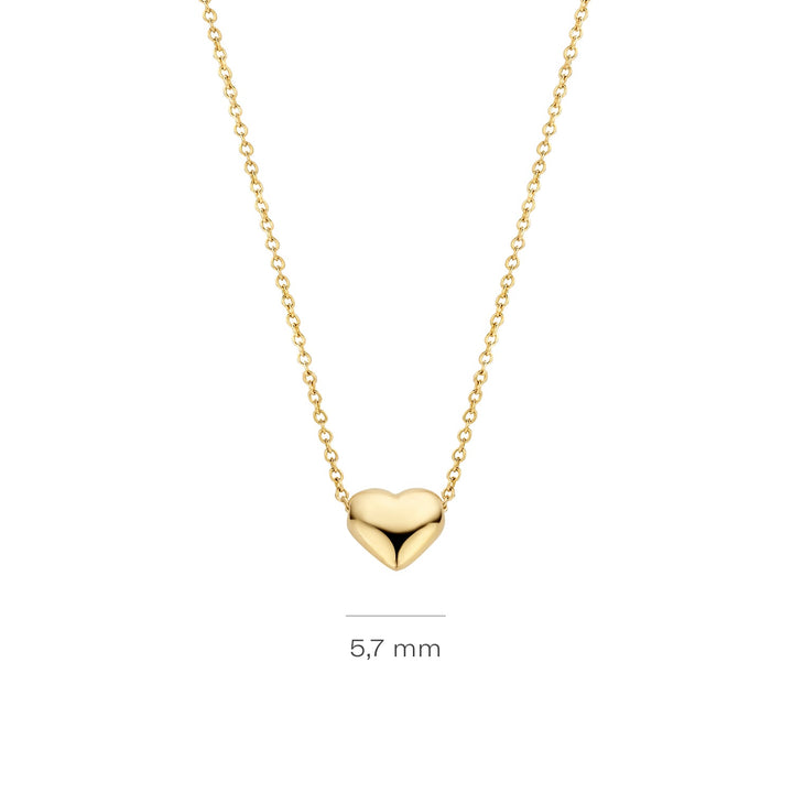 Blush 14ct Solid Gold Heart Pendant Necklace - MococoBlush3062YGO8720088137352Necklaces