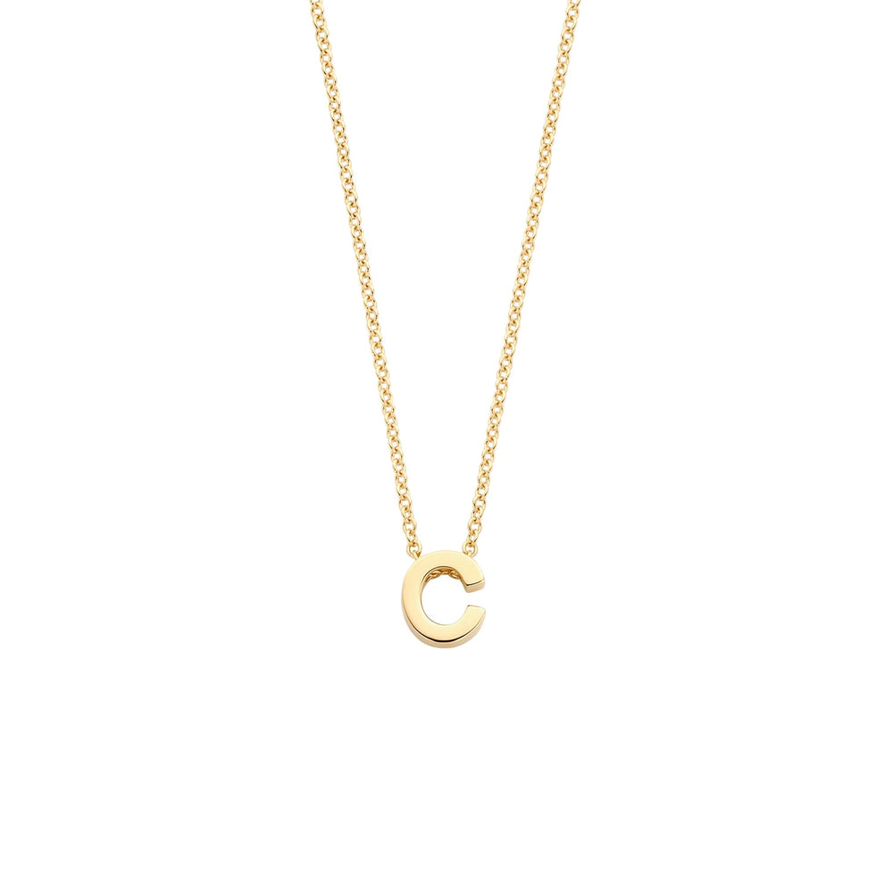 Blush 14ct Solid Gold Letter Pendant Necklace - STORE - MococoBlush3155YGO_A8720088134399Necklaces
