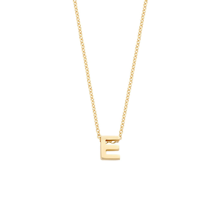 Blush 14ct Solid Gold Letter Pendant Necklace - STORE - MococoBlush3155YGO_ENecklaces