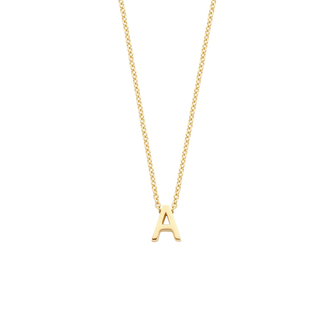 Blush 14ct Solid Gold Letter Pendant Necklace - STORE - MococoBlush3155YGO_A8720088134399Necklaces