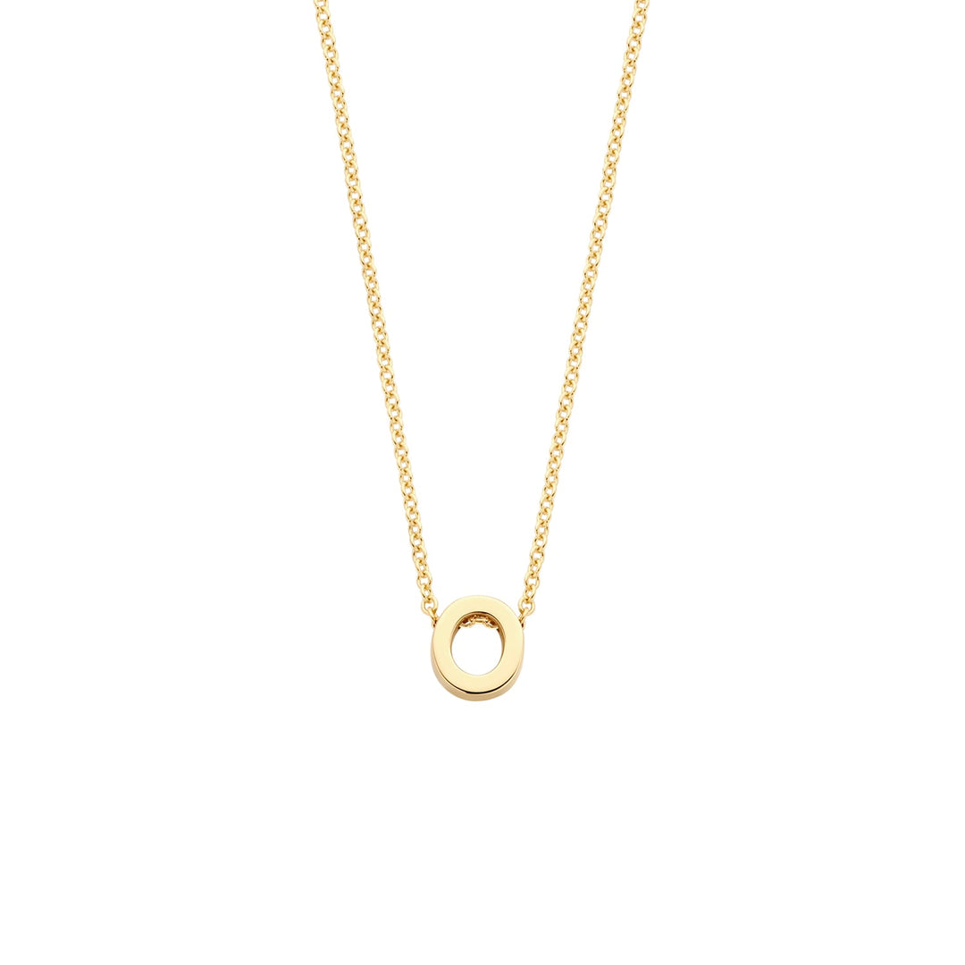 Blush 14ct Solid Gold Letter Pendant Necklace - MococoBlush3155YGO_O/WEBNecklaces
