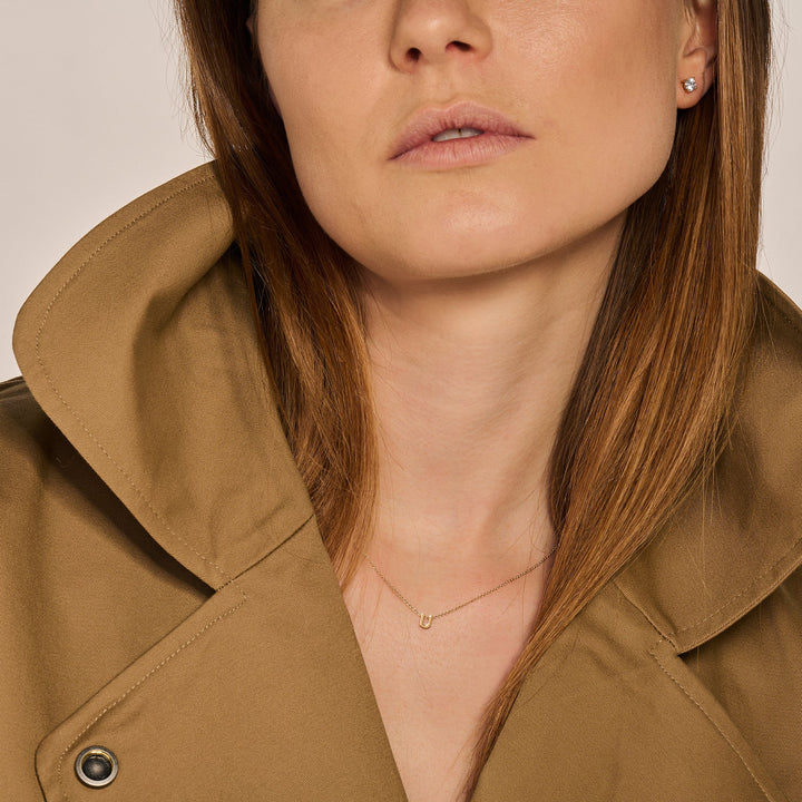 Blush 14ct Solid Gold Letter Pendant Necklace - MococoBlush3155YGO_A/WEB8720088134399Necklaces