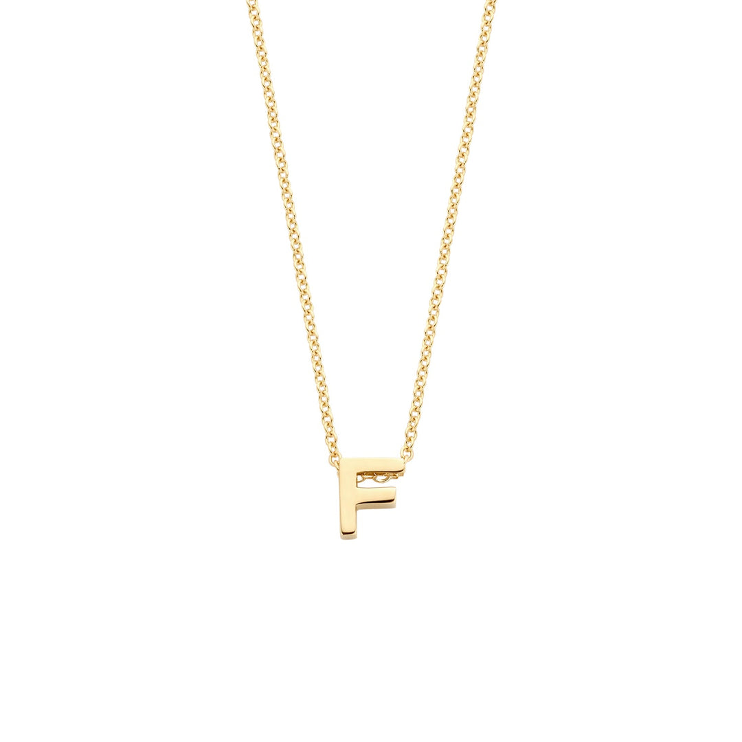 Blush 14ct Solid Gold Letter Pendant Necklace - MococoBlush3155YGO_F/WEBNecklaces
