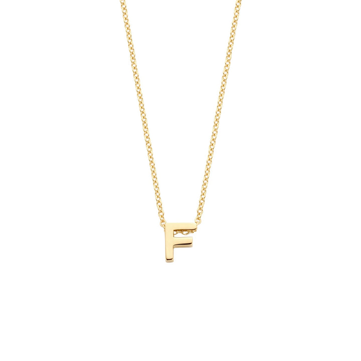Blush 14ct Solid Gold Letter Pendant Necklace - MococoBlush3155YGO_F/WEBNecklaces