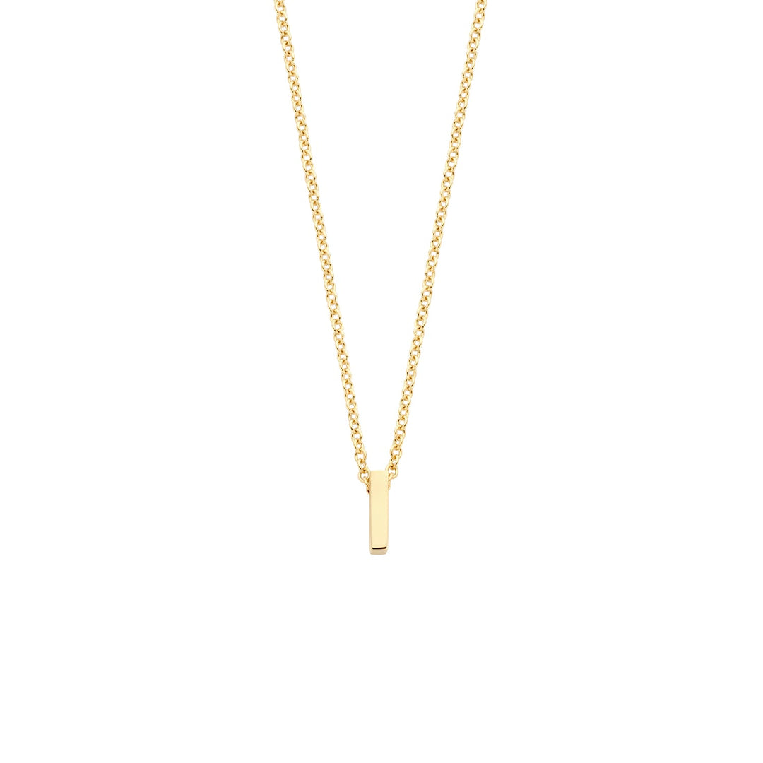 Blush 14ct Solid Gold Letter Pendant Necklace - MococoBlush3155YGO_I/WEBNecklaces
