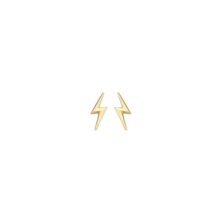 Blush 14ct Solid Gold Lightening Bolt Stud Earrings - MococoBlush7249YGO8720088127704Earrings