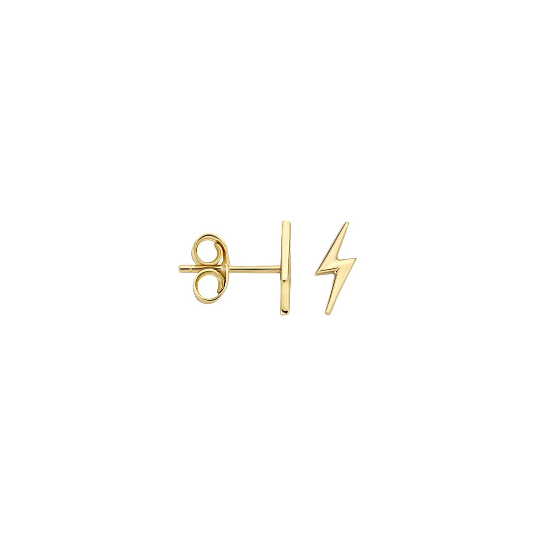 Blush 14ct Solid Gold Lightening Bolt Stud Earrings - MococoBlush7249YGO8720088127704Earrings