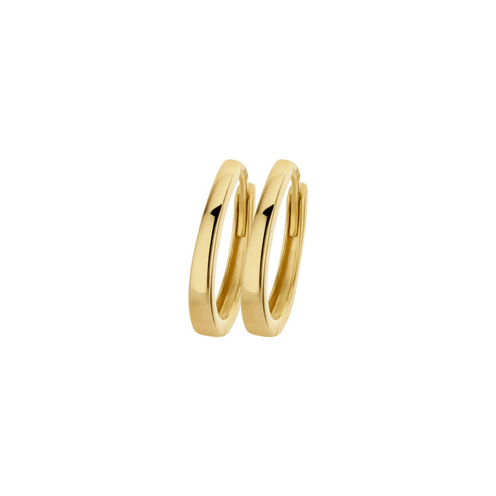 Blush 14ct Solid Gold Medium Hoop Earrings - MococoBlush7278YGOEarrings