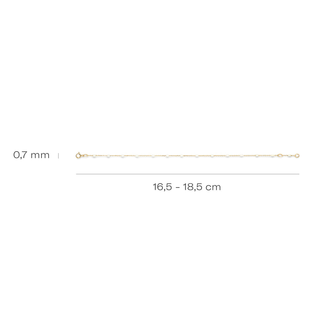 Blush 14ct Solid Gold Milk Resin Bracelet - MococoBlush2226YRM8720088131732Bracelets