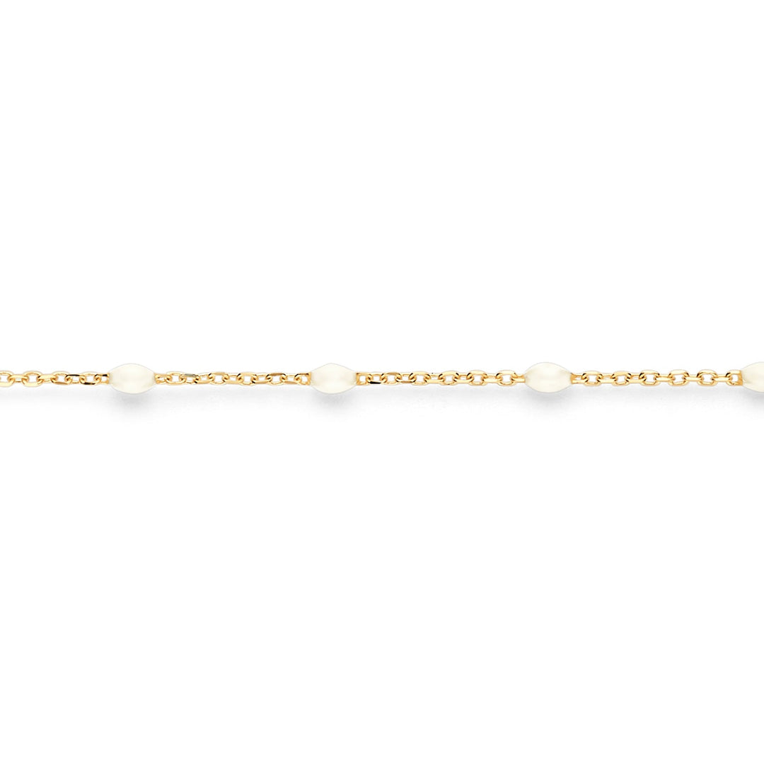 Blush 14ct Solid Gold Milk Resin Bracelet - MococoBlush2226YRM8720088131732Bracelets