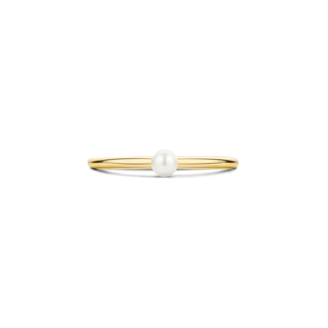 Blush 14ct Solid Gold Mini Pearl Ring - MococoBlush1213YPW/46/WEBRings