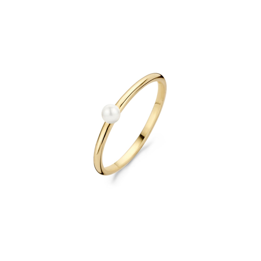 Blush 14ct Solid Gold Mini Pearl Ring – Mococo