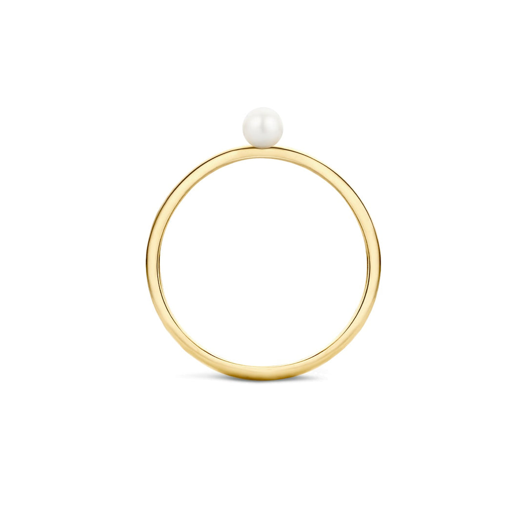 Blush 14ct Solid Gold Mini Pearl Ring - MococoBlush1213YPW/46/WEBRings
