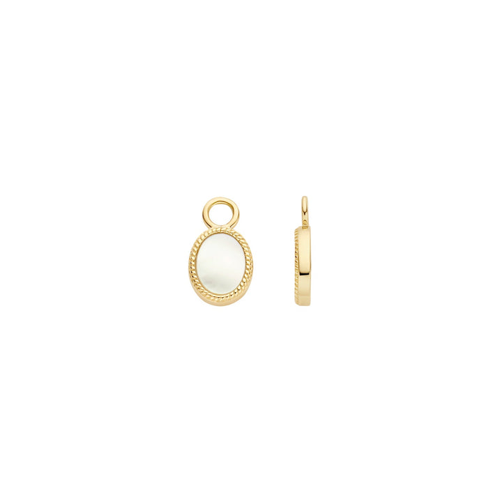 Blush 14ct Solid Gold Mother of Pearl Earring Charms - MococoBlush9078YMP8720088135112Earrings