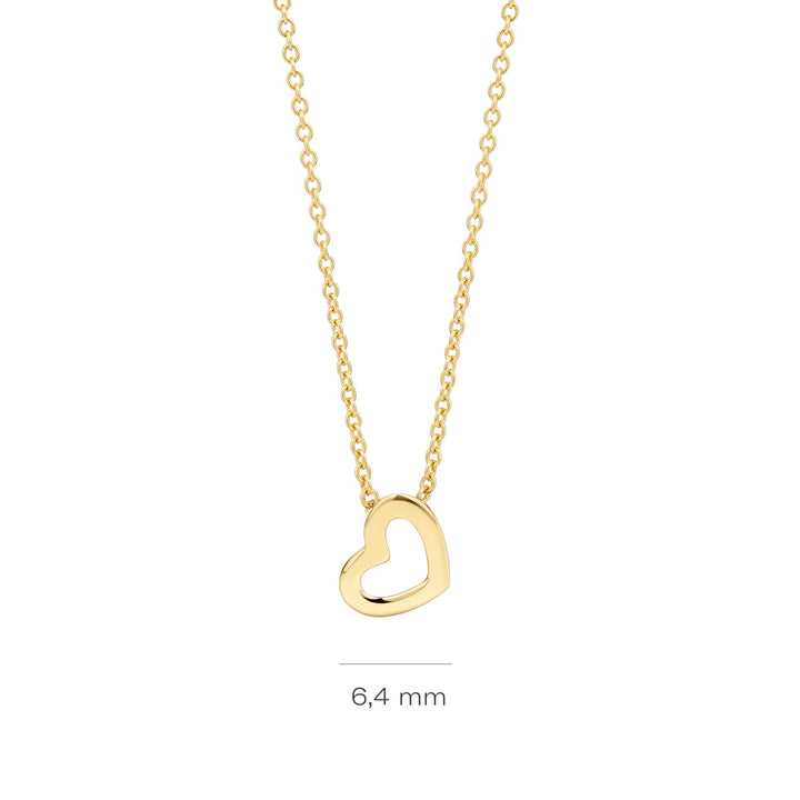 Blush 14ct Solid Gold Open Heart Pendant Necklace - MococoBlush3149YGO8720088135204Necklaces