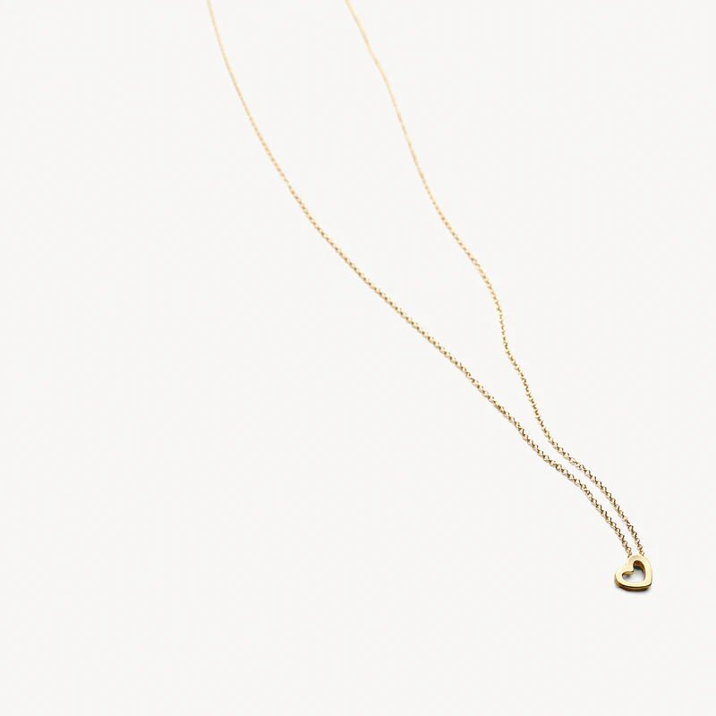 Blush 14ct Solid Gold Open Heart Pendant Necklace - MococoBlush3149YGO8720088135204Necklaces