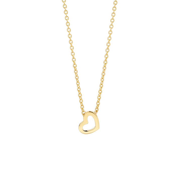 Blush 14ct Solid Gold Open Heart Pendant Necklace - MococoBlush3149YGO8720088135204Necklaces