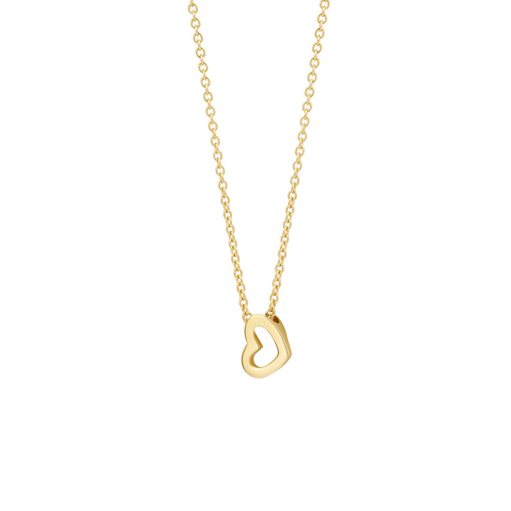 Blush 14ct Solid Gold Open Heart Pendant Necklace - MococoBlush3149YGO8720088135204Necklaces