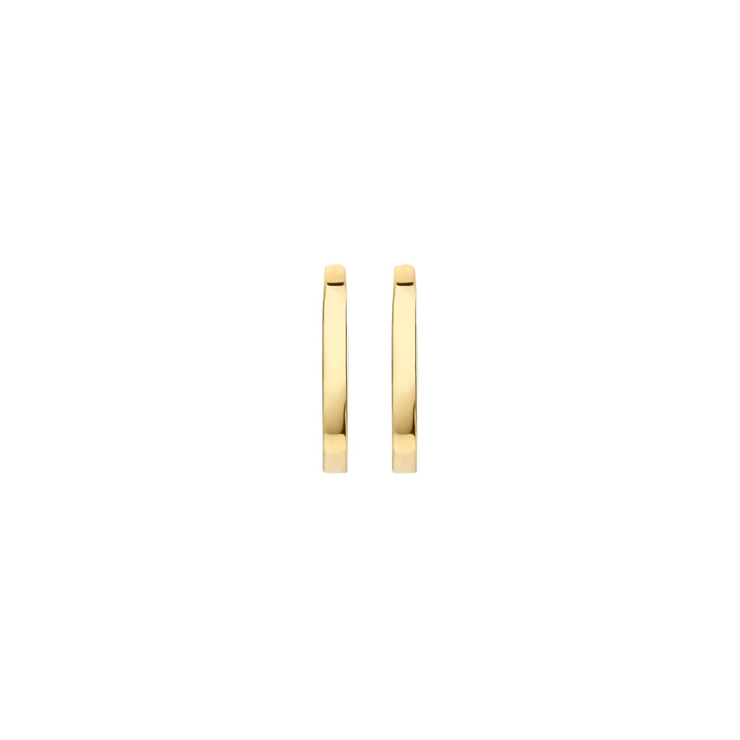 Blush 14ct Solid Gold Oval Hoop Earrings - MococoBlush7223YGO8720088124253Earrings