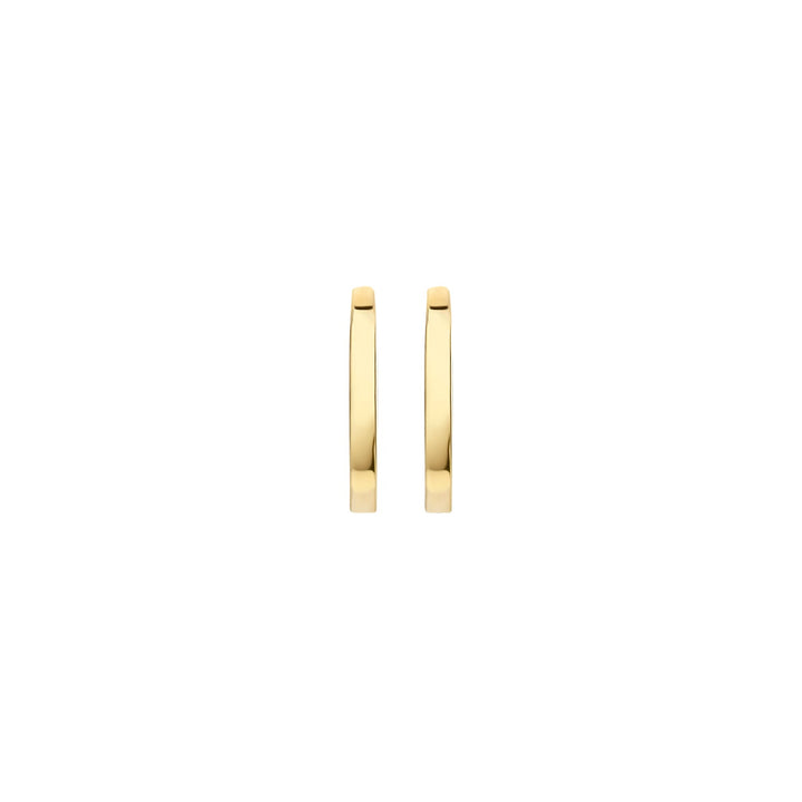 Blush 14ct Solid Gold Oval Hoop Earrings - MococoBlush7223YGO8720088124253Earrings