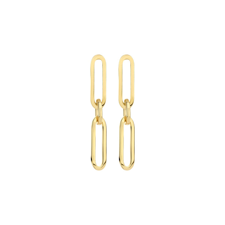 Blush 14ct Solid Gold Oval Link Drop Earrings - MococoBlush7275YGO8720088137567Earrings